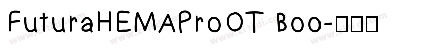 FuturaHEMAProOT Boo字体转换